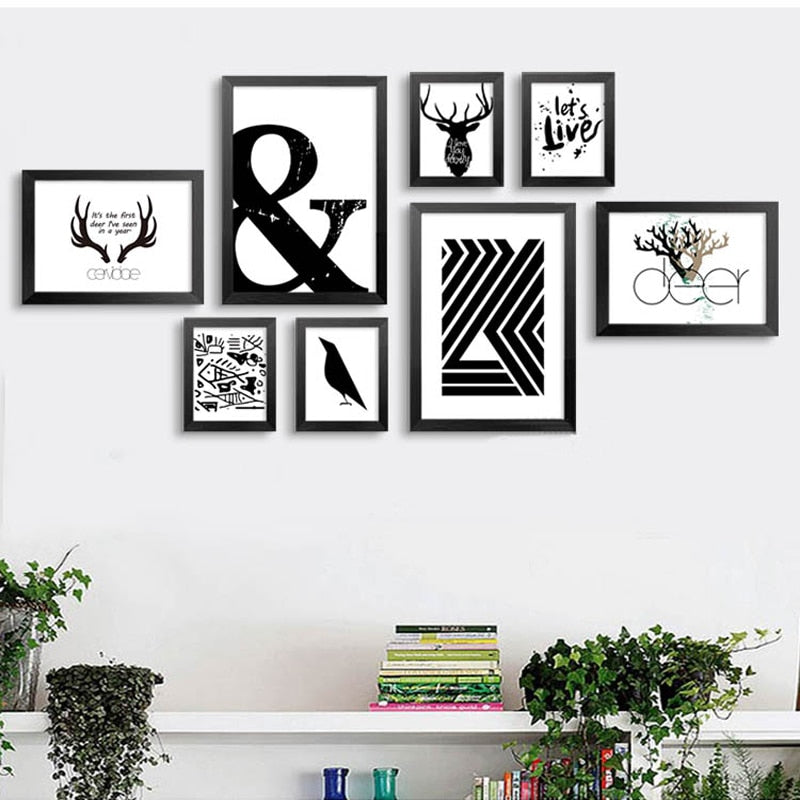 Let's Live Deer - Leinwand Wandkunst Malerei