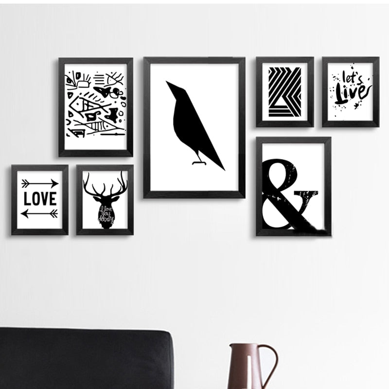 Let's Live Deer - Leinwand Wandkunst Malerei