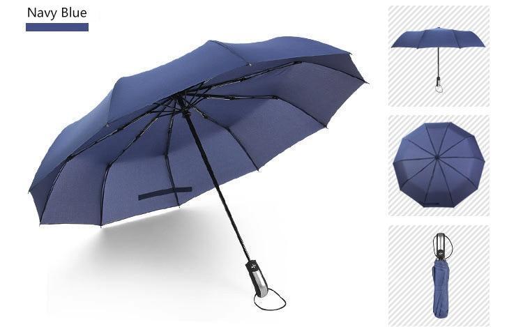 Brehn | Luxus Automatisch Öffnen & Schließen Regenschirm Faltbar Wind wasserabweisend