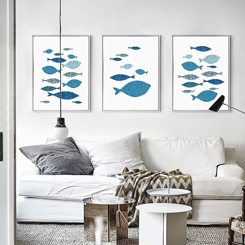 Fisch-Canvas Wandkunst Gemälde