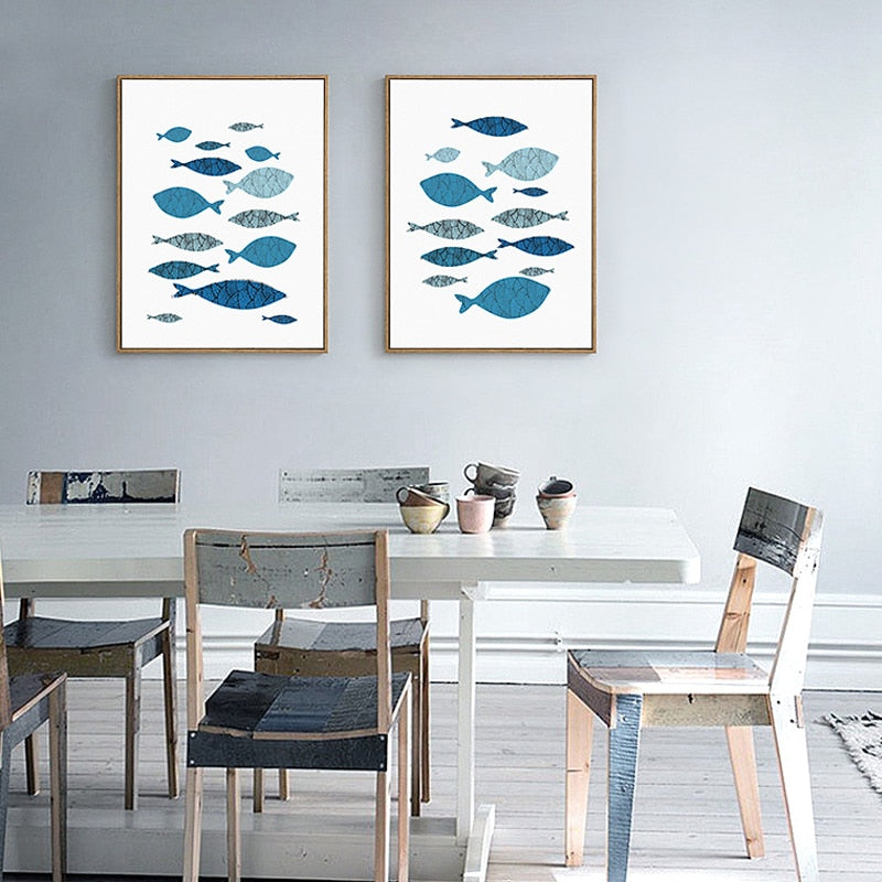 Fisch-Canvas Wandkunst Gemälde