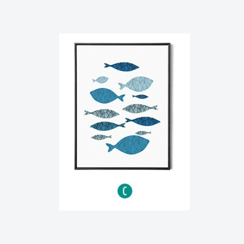 Fisch-Canvas Wandkunst Gemälde