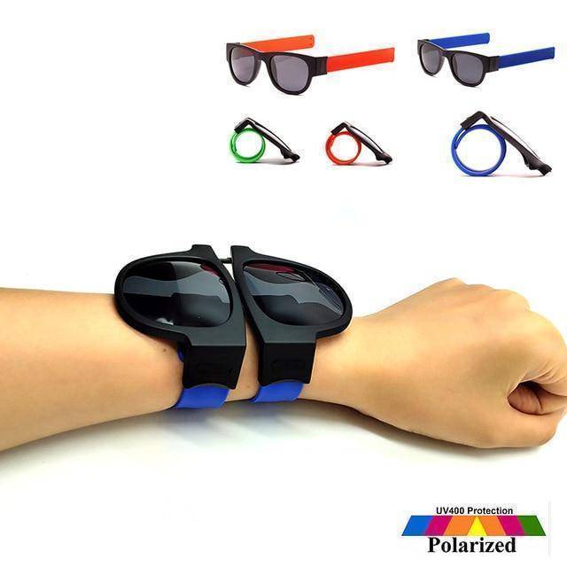 Brehn | Slap Sonnenbrille Polarisiert Slappable Wickelarmband Sonnenbrille Armband Faltbare Shades