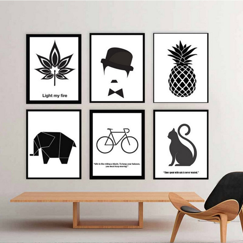 Inspirierendes Zitat - Leinwand Wandkunst Malerei