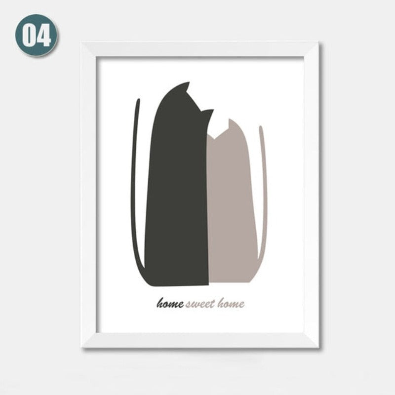 Bären Cartoon Leinwand Ölmalerei - Leinwand Wandkunst Malerei