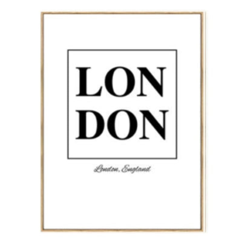 London Karte Landschaft - Leinwand Wandkunst Gemälde