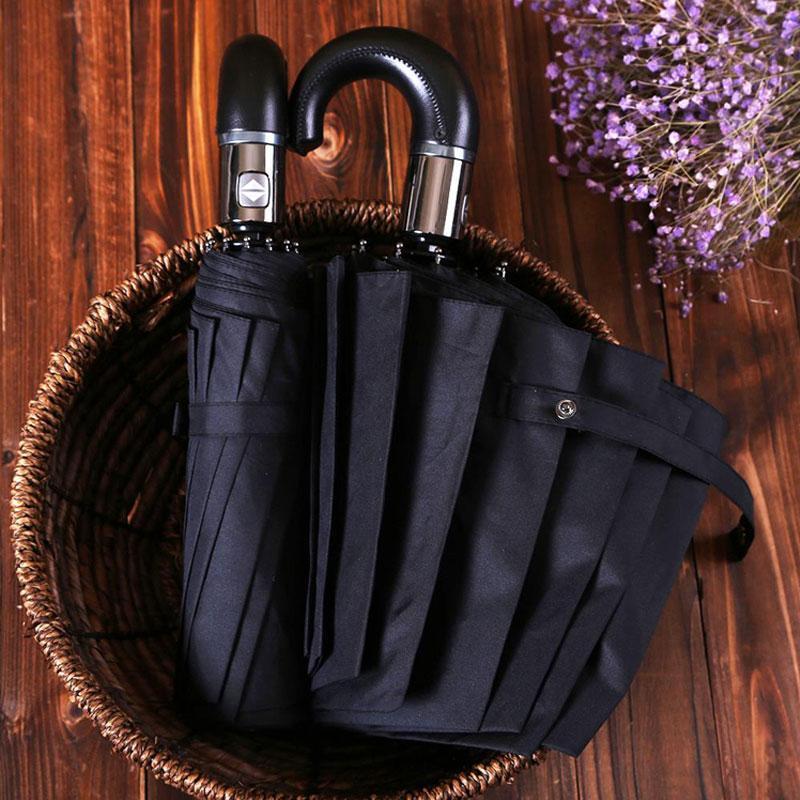 Brehn | Premium Classic Englisch Stil Automatischer Regenschirm Wind Resistant