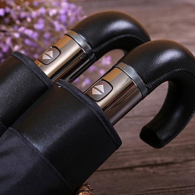 Brehn | Premium Classic Englisch Stil Automatischer Regenschirm Wind Resistant