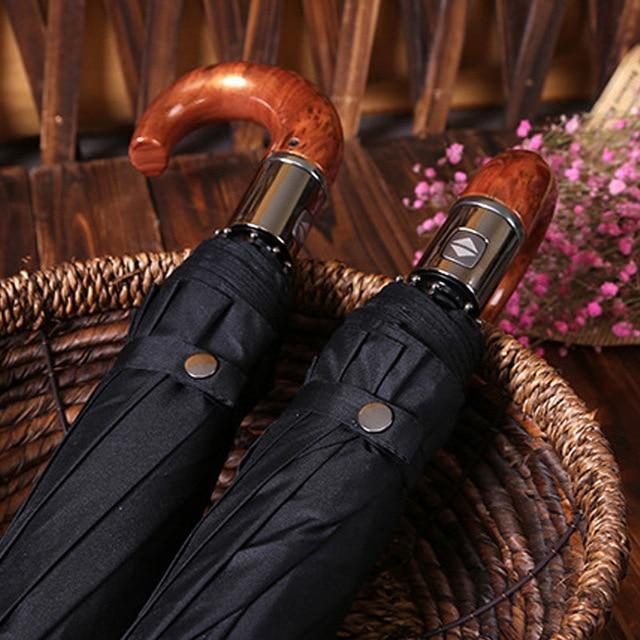 Brehn | Premium Classic Englisch Stil Automatischer Regenschirm Wind Resistant