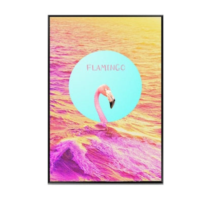 Pink Flamingo - Leinwand Wandkunst Malerei