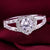 Sterling Silver Crystal Heart Ring | Brehn