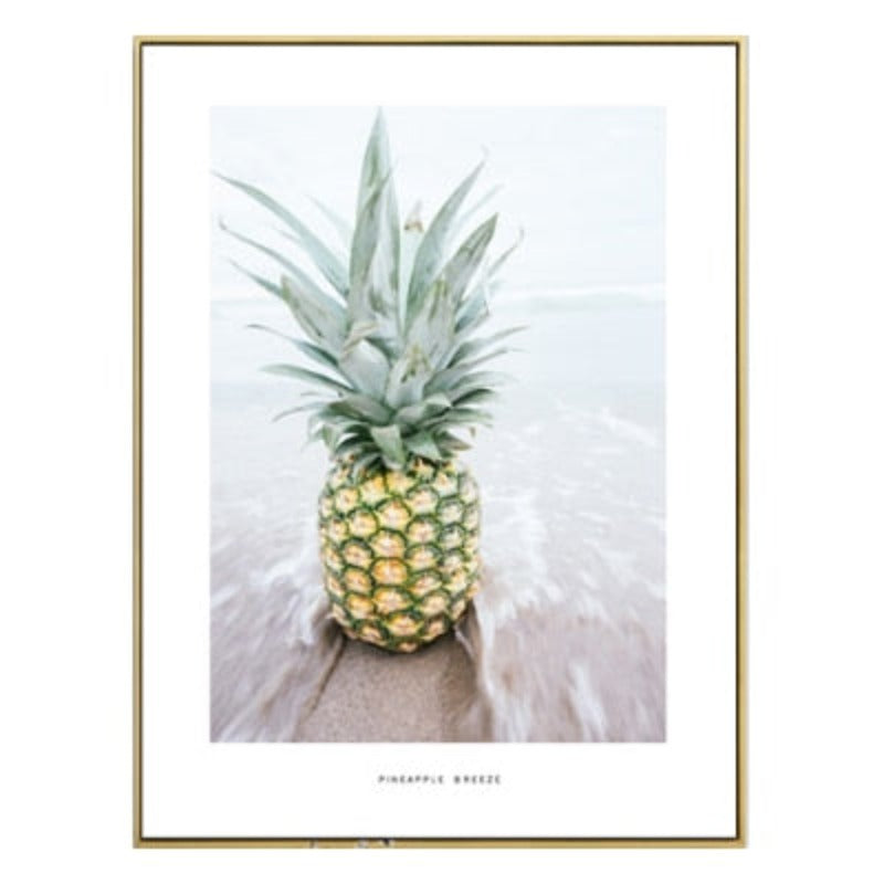 Pineapple Seascape - Leinwand Wandkunst Gemälde