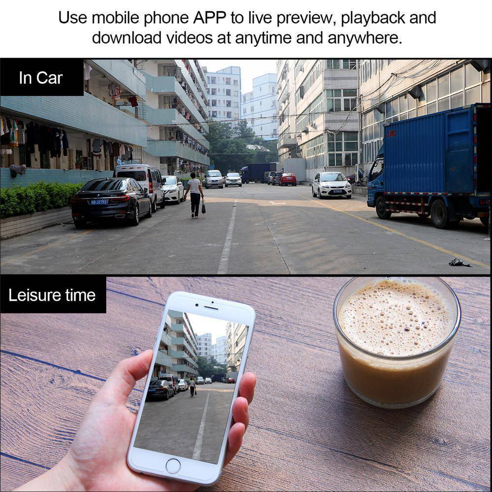 Brehn | 1080P Auto Wireless WIFI Dash Cam DVR Kamera Digitaler Recorder Video Recorder Straßen Camcorder APP Monitor DVR