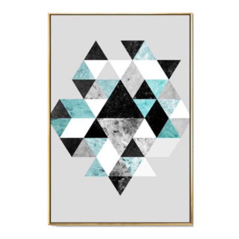 Geometrische Kunst - Leinwand Wandkunst Gemälde
