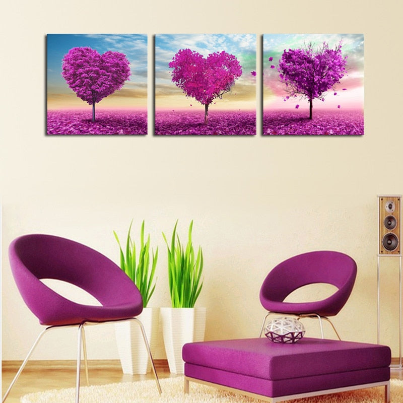 Loving Trees - Leinwand Wandkunst Gemälde