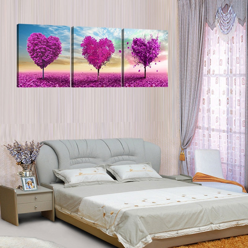 Loving Trees - Leinwand Wandkunst Gemälde