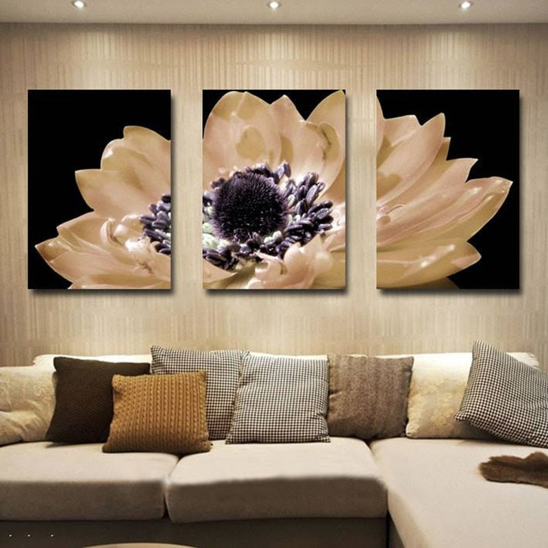 Offene Blume – Leinwandbild