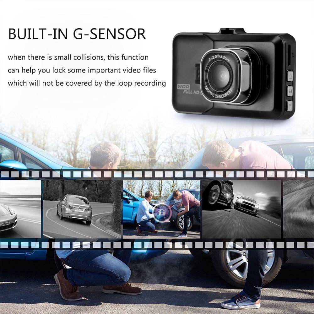 Brehn | 3 Zoll Dash Kamera Auto DVR Dash Cam Video Rekorder HDMI HD 1080P Camcorder Nachtsicht Bewegungserkennung Schleifenaufnahme