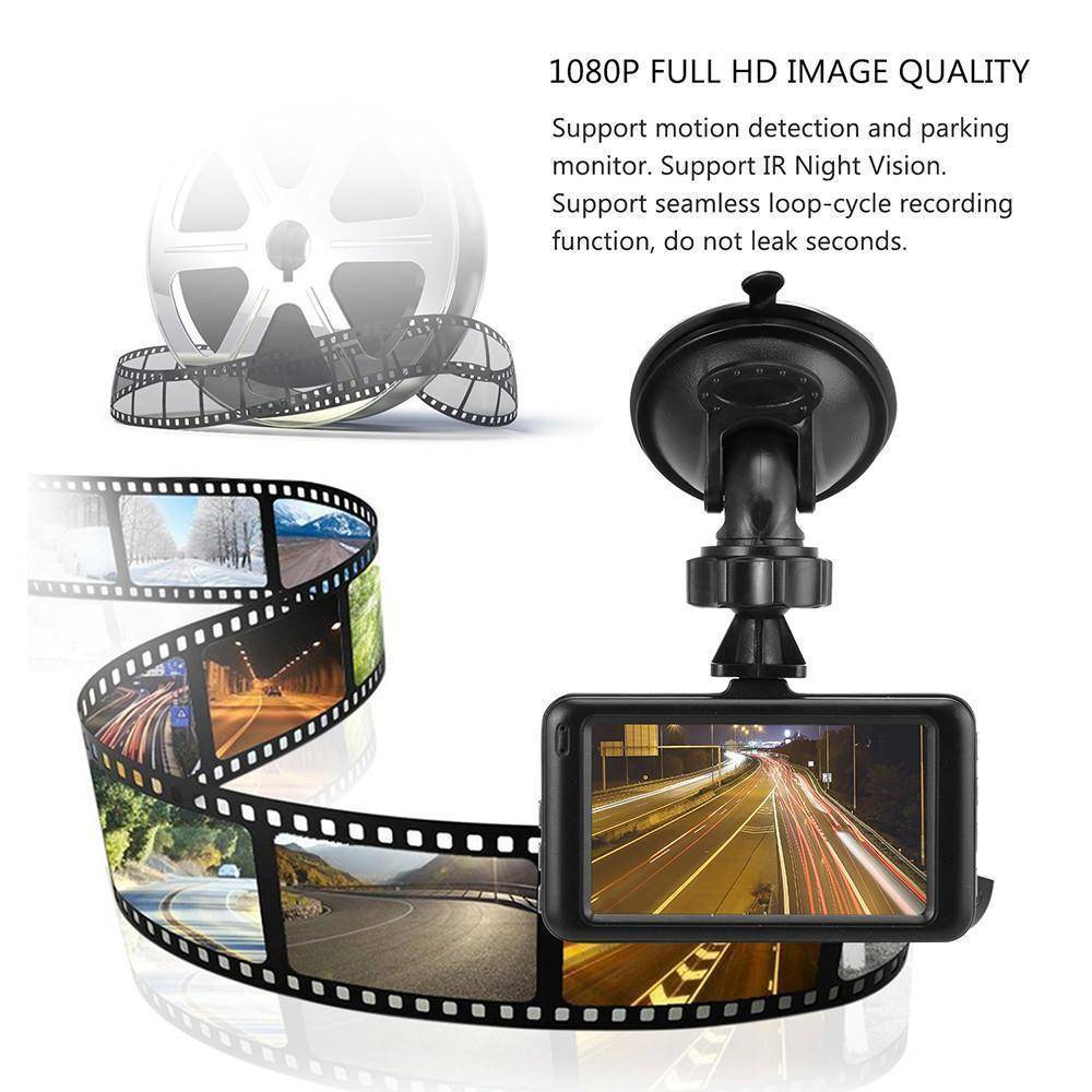 Brehn | 3 Zoll Dash Kamera Auto DVR Dash Cam Video Recorder HDMI HD 1080P Camcorder Nachtsicht Bewegungserkennung Loop-Aufnahme