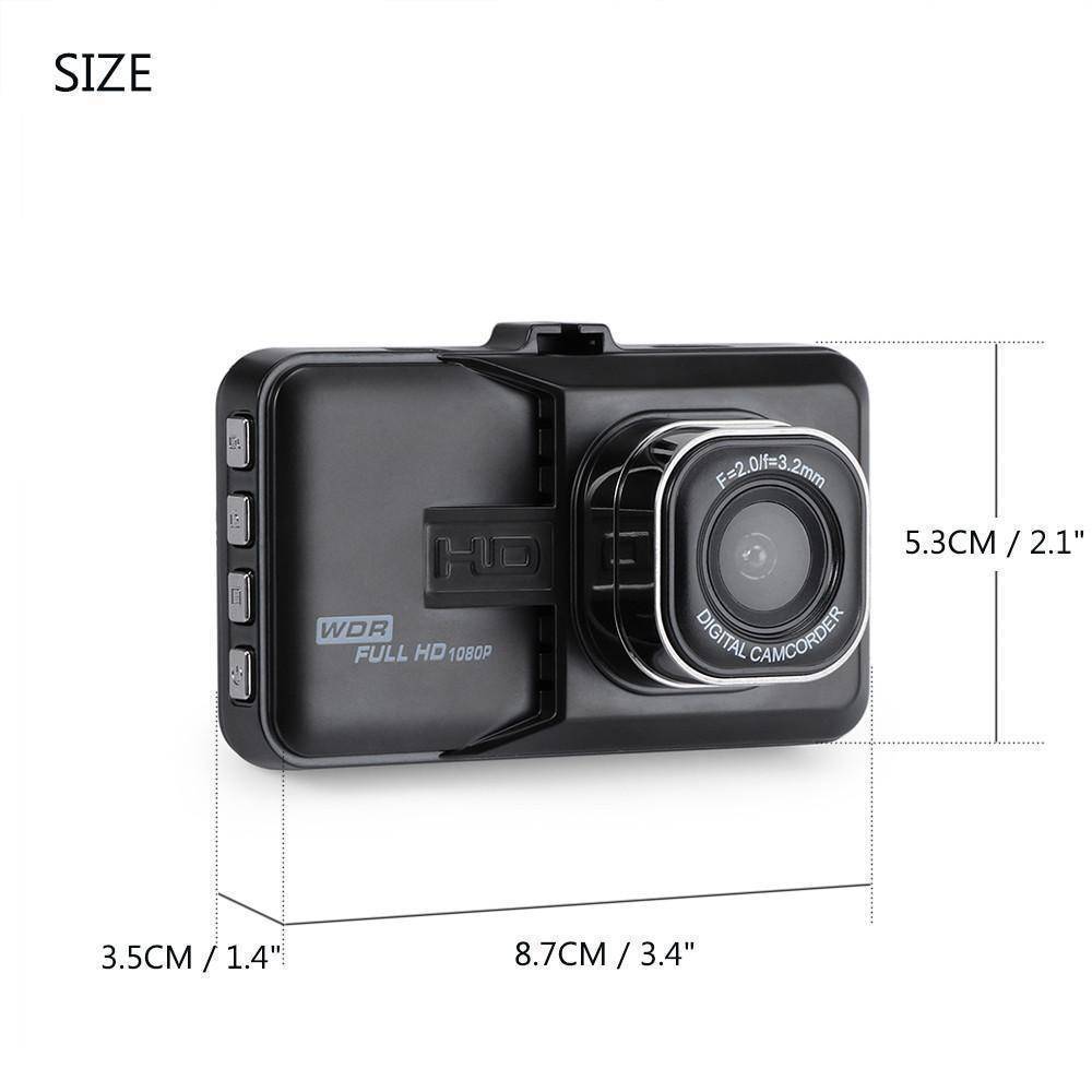 Brehn | 3 Zoll Dash Kamera Auto DVR Dash Cam Video Rekorder HDMI HD 1080P Camcorder Nachtsicht Bewegungserkennung Schleifenaufnahme