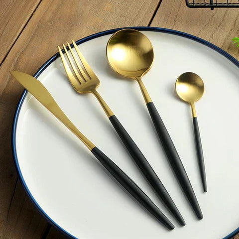 VédaTable 24-teiliges Besteckset – Moderne Edelstahl Eleganz | Brehn