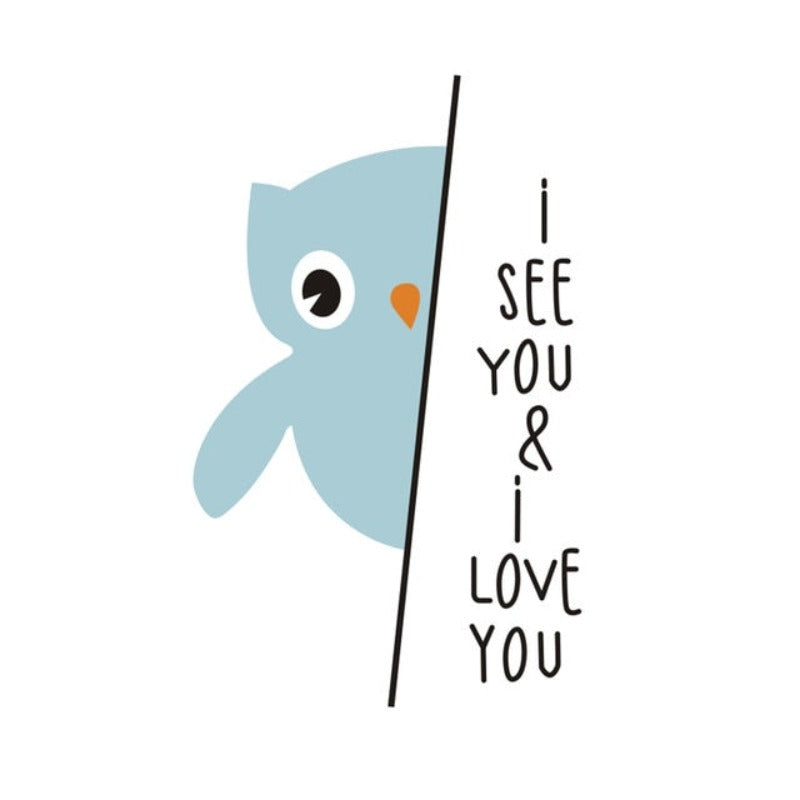 Ich sehe dich, ich liebe dich, süßer Spruch, Elefant