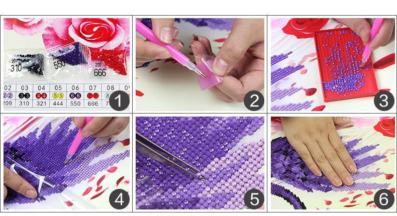 Extravagante Pfau - GemPaint Kit | Brehn