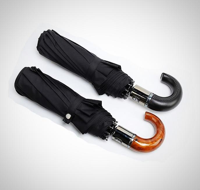 Brehn | Premium Classic Englisch Stil Automatischer Regenschirm Wind Resistant