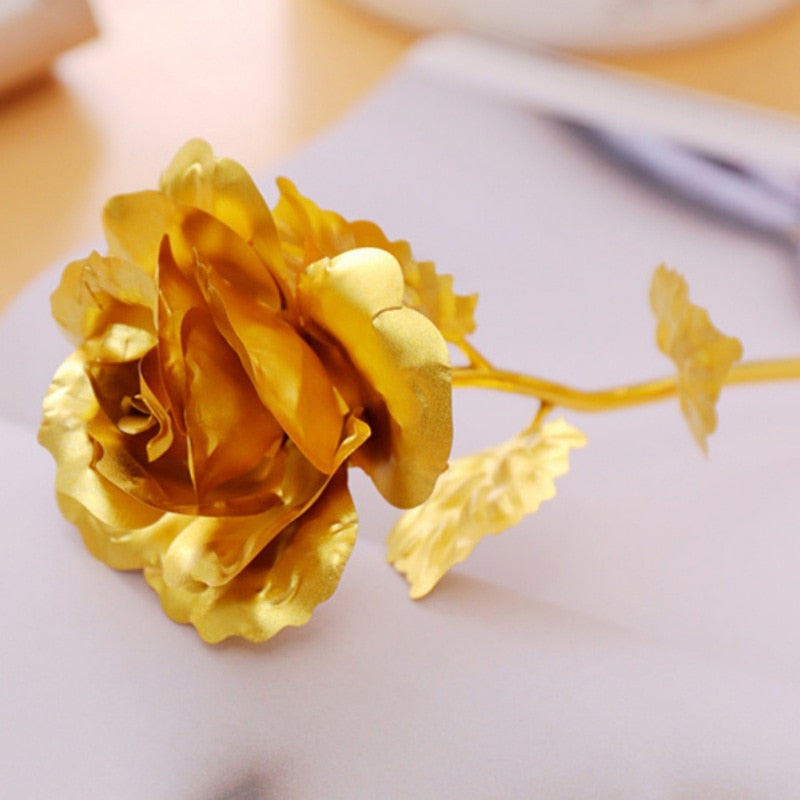 Brehn | 24k vergoldete Rose | Inklusive Zertifikat und luxuriöser Geschenkbox