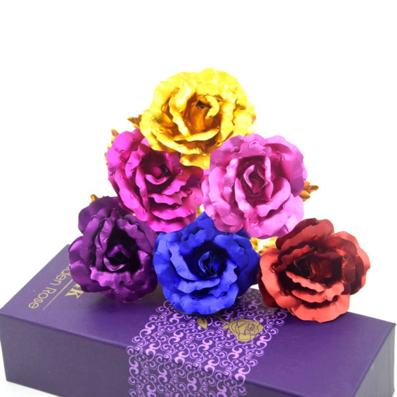 24k vergoldete Rose | Inklusive Zertifikat und luxuriösem Geschenkkarton