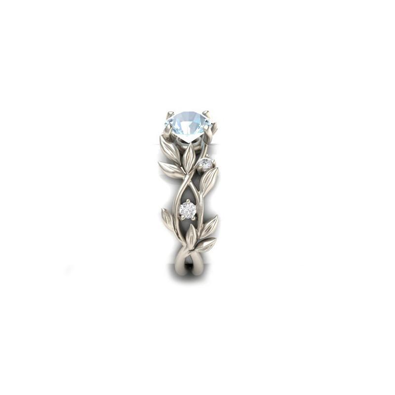 Weinblatt Kristall Blume Vintage Ring | Brehn