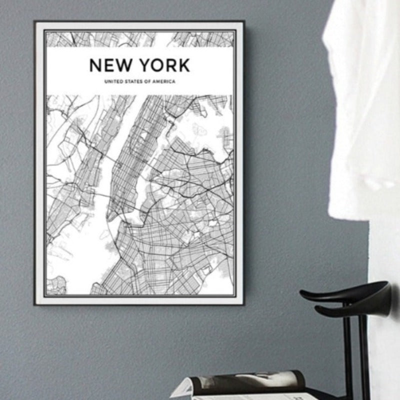 Business In New York - Leinwand Wandkunst Malerei
