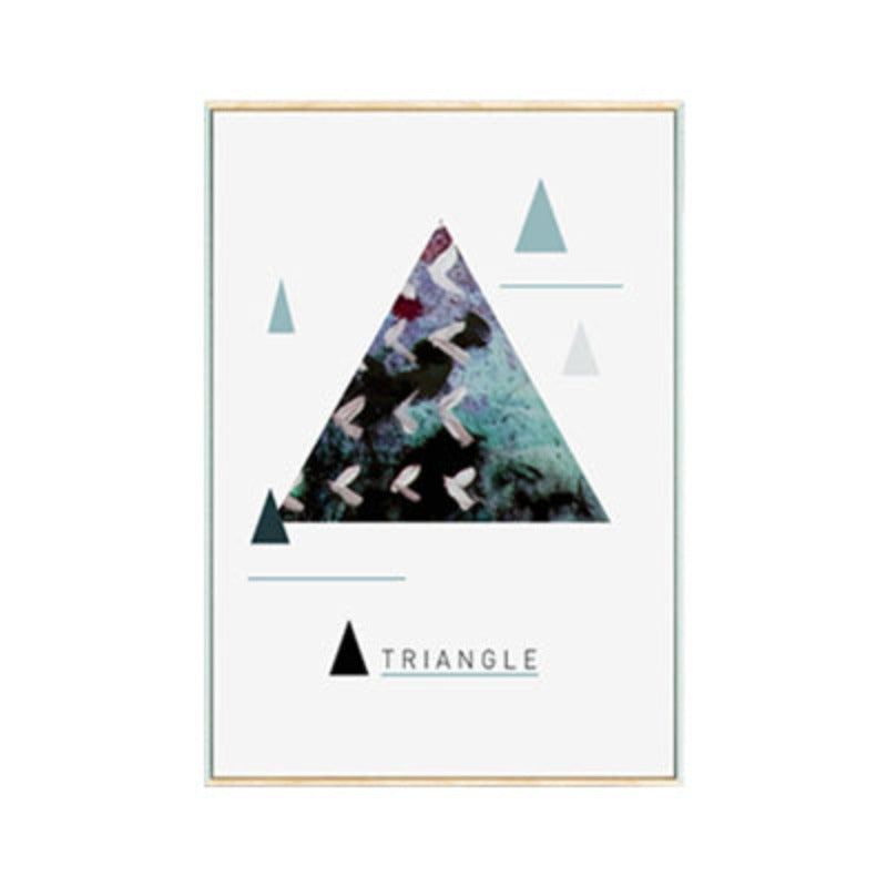 Geometrische nordische Formen - Leinwand Wandkunst Malerei