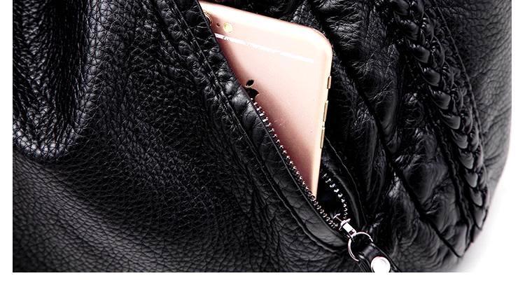 Brehn | Sisjuly 2018 Schwarze Leder Hobo Taschen