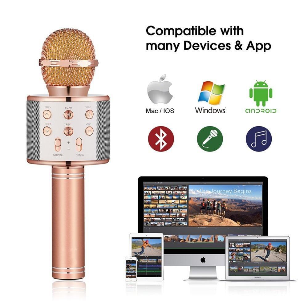 Brehn | Kabelloses Magic Karaoke Mikrofon – Bluetooth Karaoke Mikrofon