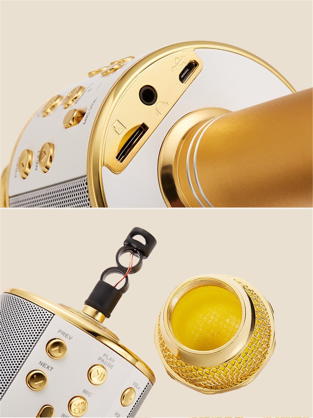 Brehn | Kabelloses Magic Karaoke Mikrofon – Bluetooth Karaoke Mikrofon
