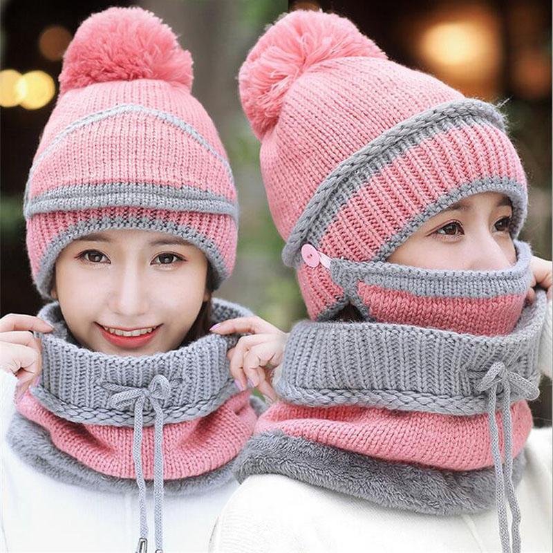 3 In 1 Beanie Mütze Schal und Maske | Brehn