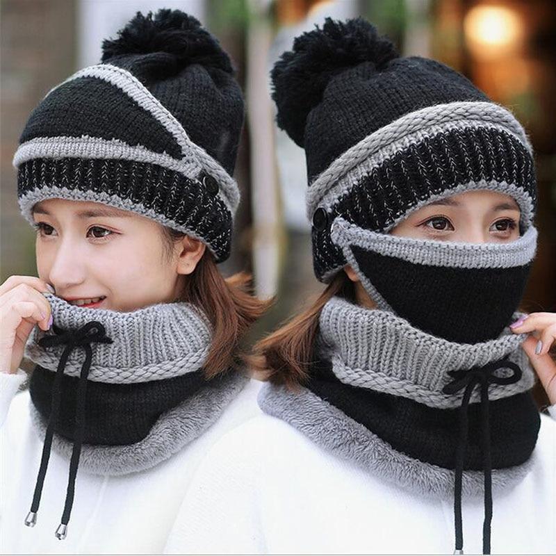 3 In 1 Beanie Mütze Schal und Maske | Brehn