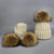 Brehn | Warm gestrickte Pelzmütze Schal Set