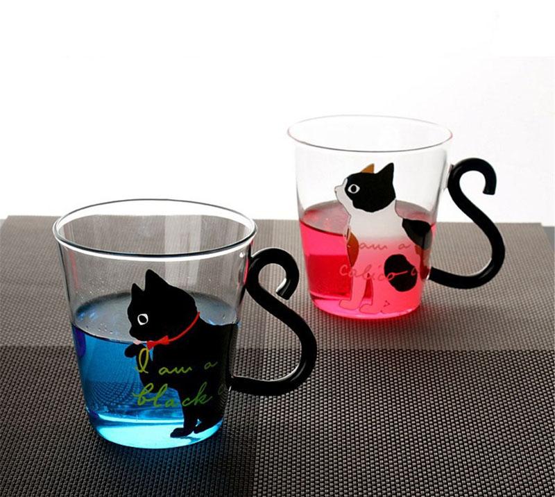 Meow - Glas Katze Tasse | Brehn