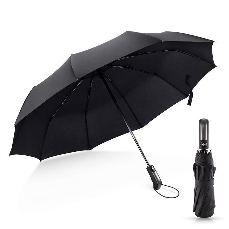 Brehn | Luxus Automatisch Öffnen & Schließen Regenschirm Faltbar Wind wasserabweisend