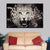 Feroz grüneräugiger Leopard - Leinwand Wandbild Malerei