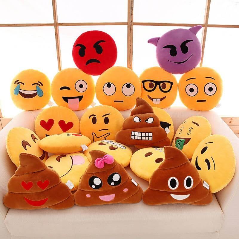 Vollständige Emoji Kissen