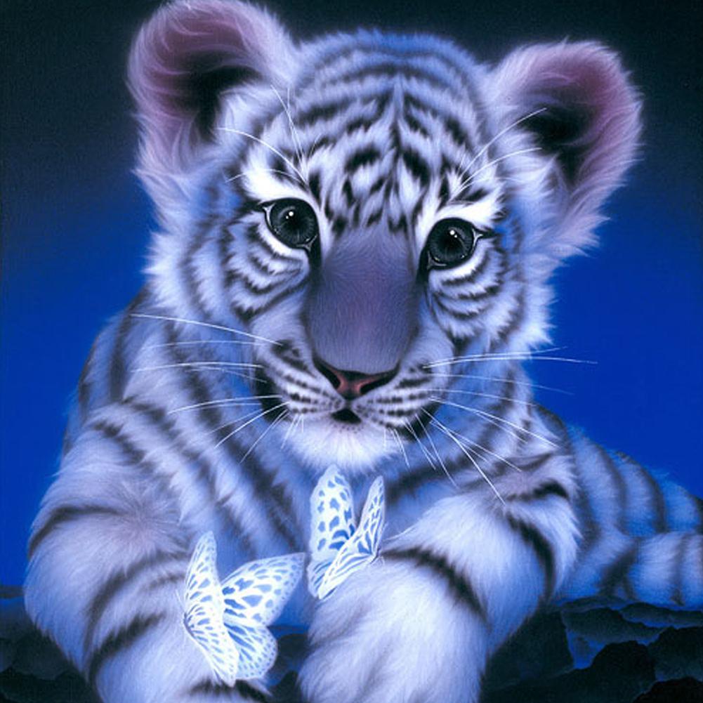 Verspielt Baby Tiger - GemPaint Kit | Brehn