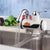 Montierte Kunststoff Deck Weiß LED Digital Tankless Elektrischer Instant Wasserhahn | Brehn