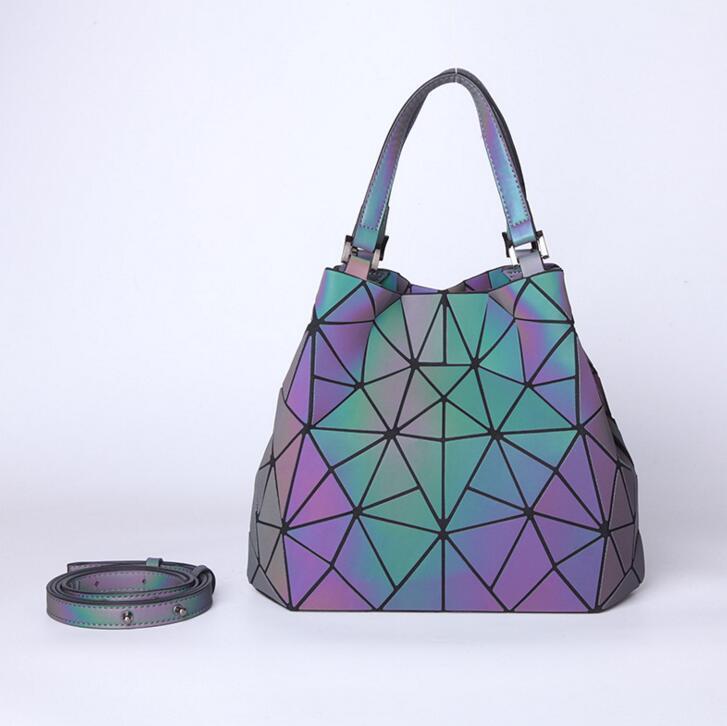 Brehn | Mehrere Stile Leuchtet im Dunkeln Premium Qualität Designer Luminous Geometrische Schulter Handtasche für Frauen