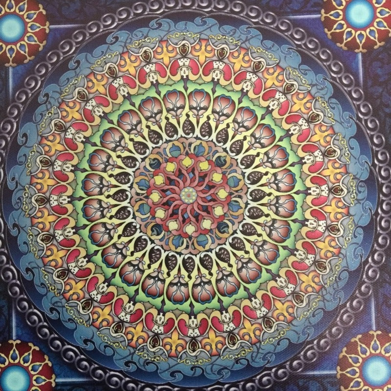 Mandala Ornament Thangka Yoga - Leinwand Wandkunst Malerei