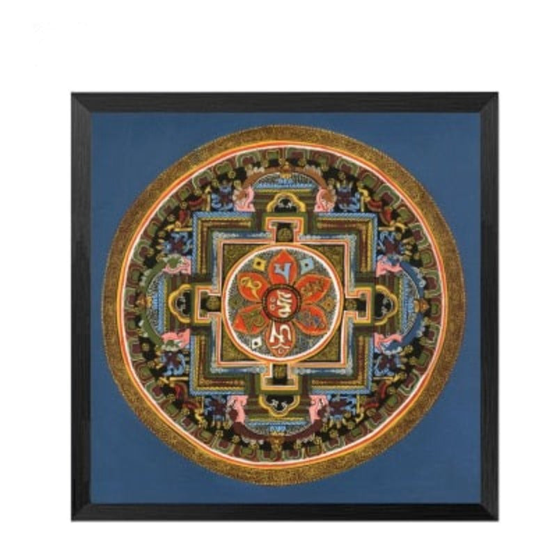 Mandala Ornament Thangka Yoga - Leinwand Wandkunst Malerei