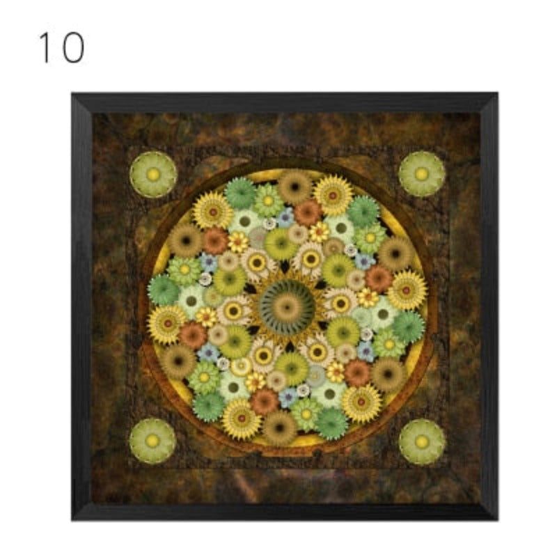 Mandala Ornament Thangka Yoga - Leinwand Wandkunst Malerei