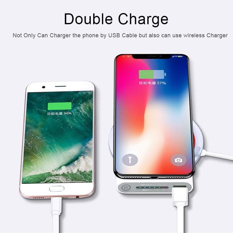 Brehn | Qi Wireless Powerbank Ladegerät für iPhone und Android